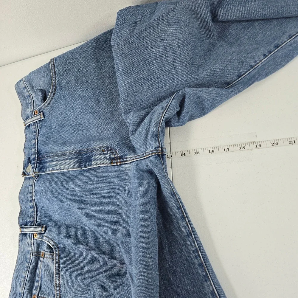 Levis 517 Mens Blue Denim Boot Cut Jeans Medium Wash 40x30 517-0216